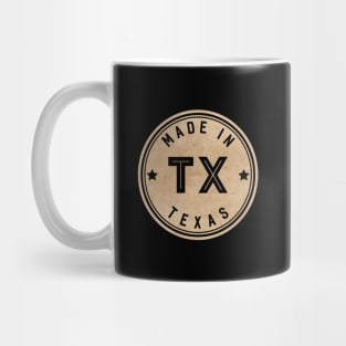 Made In Texas TX State USA Mug